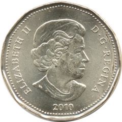 1 Dollar - Elizabeth II Lucky Loonie 2010