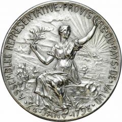 Centenary of the Independence of the Canton of Vaud silver, large module