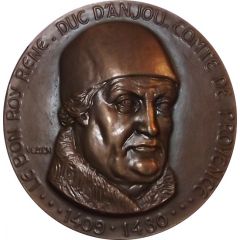 Medal - Le bon Roy René - Duc d`Anjou - Comte de Provence