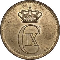 5 Øre - Christian IX