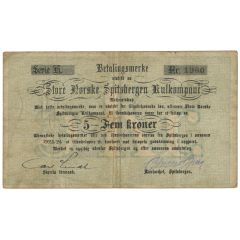 5 Kroner Great Norwegian Spitsbergen Coal Company