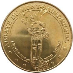 Monnaie de Paris Tourist Token - Abbaye du Mont-Saint-Michel L`Archange Saint-Michel