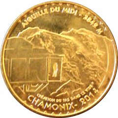 Monnaie de Paris Tourist Token - Aiguille du Midi Création du pas dans le vide - Chamonix 2014