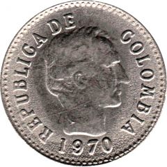 10 Centavos divided legend