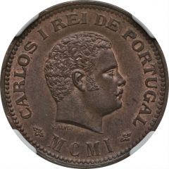 1/4 Tanga - Carlos I Lisboa mint