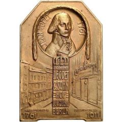 Plaquette - 150th anniversary of the Godet, court jewelers and mint