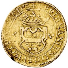 1 Gold Ecu - Ferdinand of Bavaria Bouillon, arms in shield