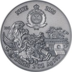 5 Dollars - Charles III Shaolin Dragon