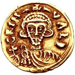 Tremissis - Grimoald III and king Charlemagne