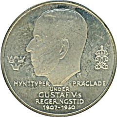 Token - Gustav V Mynttyper Jubileum