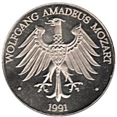 Medal - Wolfgang Amadeus Mozart