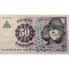 50 Kroner Famous Men and Women. Type 1