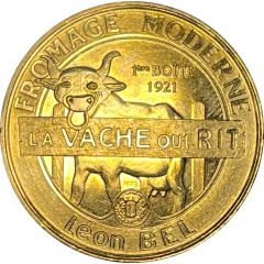 Jeton touristique - Monnaie de Paris - Fromage moderne - La vache qui rit - Léon Bel