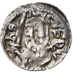 Denier - Henry I Bust facing, church
