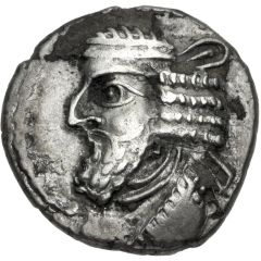 Drachm - Pakor I Triskeles right