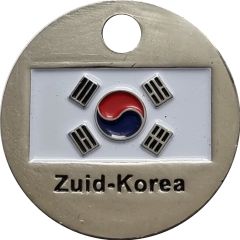 Trolly Token - South Korea Flag