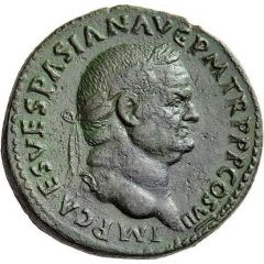 Sestertius - Vespasian PAX AVGVST S C, Pax