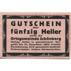 50 Heller Schönberg