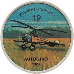 Token - Jell-O Aircraft #12, Autogiro
