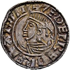 1 Penny In the name of Aethelred, Small cross