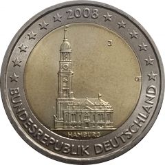 2 Euros Bundesländer - `Hamburg`
