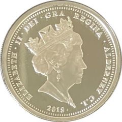 5 Pounds - Elizabeth II Sapphire Coronation Jubilee - Orb and Sceptre, Silver Proof