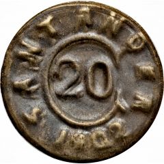 20 Centavos Province of Santander