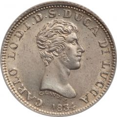 1 Lira - Carlo Ludovico I