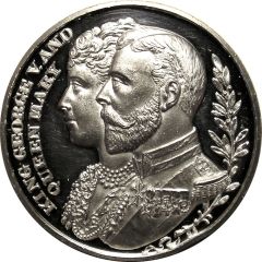 Medal - George V First Parliament; white metal