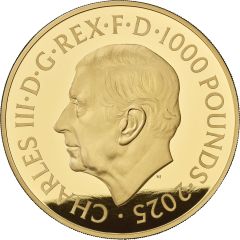 1000 Pounds - Charles III The Waterloo Medal - Victory; Gold Proof