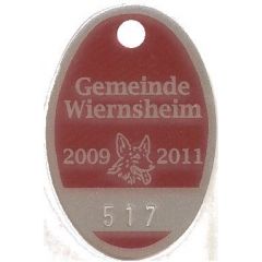 Dog Tax Token Wiernsheim 2009-2011