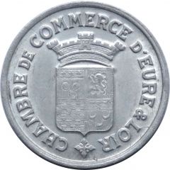 25 Centimes - Chambres de Commerce - Eure-et-Loir