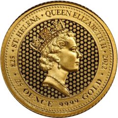 25 Pounds - Elizabeth II, 1/4 oz gold