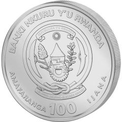 100 Amafaranga Year of the Rabbit, platinum