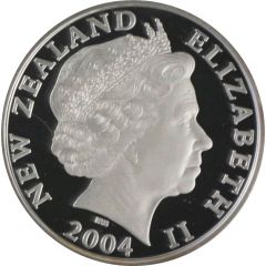1 Dollar - Elizabeth II 4th Portrait, Little Spotted Kiwi, Silver Proof