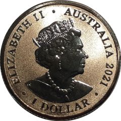 1 Dollar - Elizabeth II 6th Portrait - 150 Years of the RSPCA - Chicken
