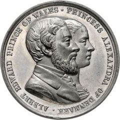Medal Royal Visit to Chester, white metal