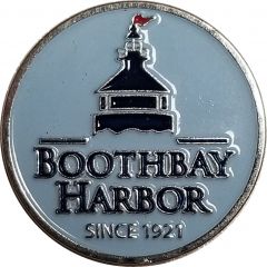 Token - Boothbay Harbor, Maine enameled, uniface