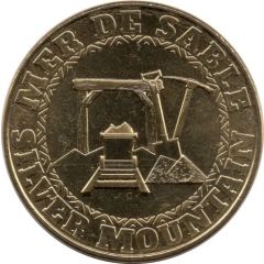 Jeton touristique - Monnaie de Paris - Ermenonville - Mer de Sable - Silver Mountain