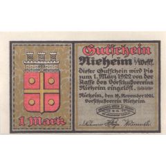 1 Mark Vorschußverein Nieheim eG