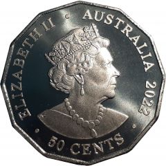 50 Cents - Elizabeth II 6th Portrait - Platinum Jubilee