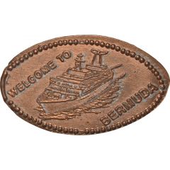 Elongated coin Welcome to Bermuda