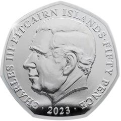 50 Pence - Charles III Peter Rabbit at Christmas; Coloured