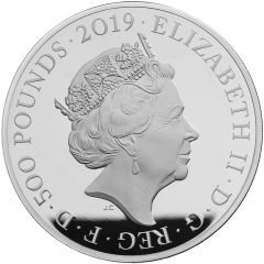 500 Pounds - Elizabeth II Queen Victoria and Prince Albert, Silver Proof