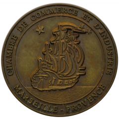 médaille chambre de commerce et d`industrie Marseille Provence