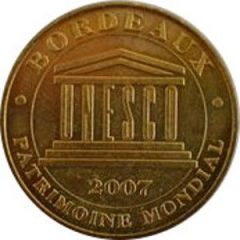 jeton touristique monnaie de paris Bordeaux patrimoine de l`Unesco