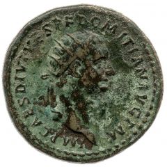 Dupondius - Domitian TR P COS VII DES VIII P P S C, Minerva