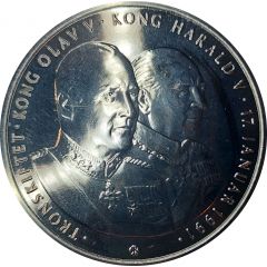 Medal - Kongeriket Norge Tronskiftet 1991