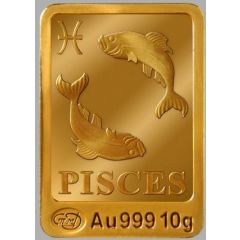 10 Grams Gold Zodiac signs - Pisces