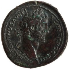 Sestertius - Antoninus Pius and Marcus Aurelius AVRELIVS CAESAR AVG PII F COS S C
